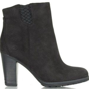 Timberland Stratham Heights Black Suede Booties